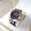  Shop Authentic Versace Race GMT Blue Dial Blue Leather Strap Watch For Men - 29G70D282 - Luxxuri