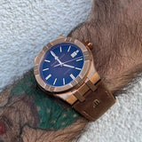  Shop Authentic Maurice Lacroix Aikon Automatic Brown Dial Brown Leather Strap Watch For Men - AI6008-BRZ01-730-3 - Luxxuri