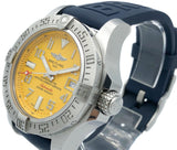  Shop Authentic Breitling Avenger II Seawolf Yellow Dial Blue Rubber Strap 45mm Mens Watch - A1733110/I519/157S - Luxxuri