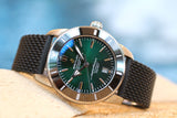  Shop Authentic Breitling Superocean Heritage B20 Automatic 46 Green Dial Black Mesh Bracelet Watch for Men - AB2020121L1S1 - Luxxuri
