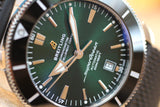  Shop Authentic Breitling Superocean Heritage B20 Automatic 46 Green Dial Black Mesh Bracelet Watch for Men - AB2020121L1S1 - Luxxuri