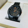  Shop Authentic Versace Univers Quartz Black Dial Black Steel Strap Watch for Men - VEBK00618 - Luxxuri