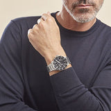  Shop Authentic Emporio Armani Diver Chronograph Quartz Black Dial Silver Steel Strap Watch For Men - AR11360 - Luxxuri