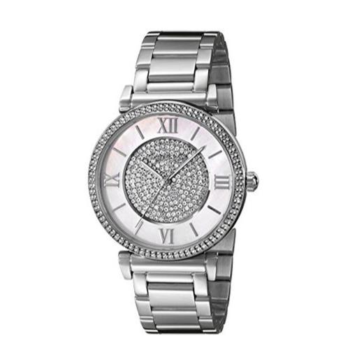  Shop Authentic Michael Kors Catlin Silver Dial Silver Steel Strap Watch for Women - MK3355 - Luxxuri
