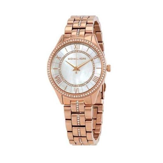  Shop Authentic Michael Kors Lauryn Mother of Pearl Dial Rose Gold Steel Strap Watch for Women - MK3716 - Luxxuri