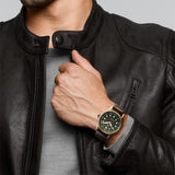  Shop Authentic IWC Pilot's Watch Automatic Spitfire Green Dial Brown Leather Strap Watch for Men - IW326802 - Luxxuri