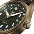  Shop Authentic IWC Pilot's Watch Automatic Spitfire Green Dial Brown Leather Strap Watch for Men - IW326802 - Luxxuri