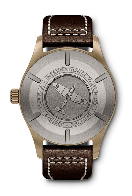  Shop Authentic IWC Pilot's Watch Automatic Spitfire Green Dial Brown Leather Strap Watch for Men - IW326802 - Luxxuri