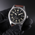  Shop Authentic IWC Pilot's Watch Mark XVIII 40mm Black Dial Brown Leather Strap Watch for Men - IW327006 - Luxxuri