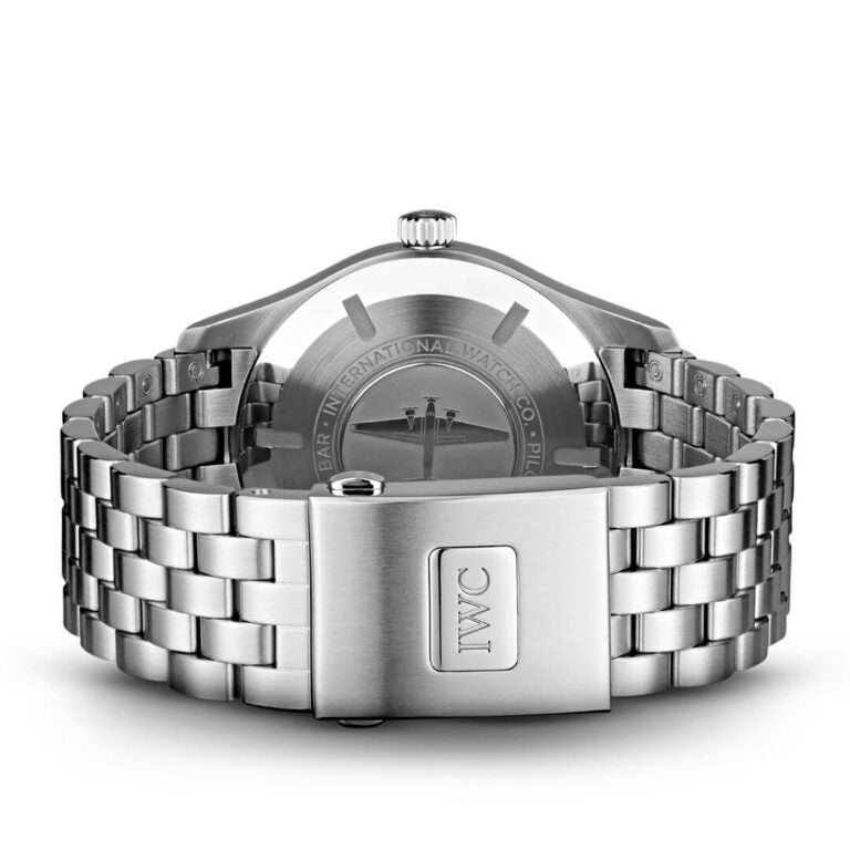  Shop Authentic IWC Pilot’s Watch Mark XVIII Black Dial Silver Steel Strap Watch for Men - IW327015 - Luxxuri