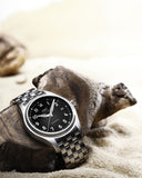  Shop Authentic IWC Pilot’s Watch Mark XVIII Black Dial Silver Steel Strap Watch for Men - IW327015 - Luxxuri
