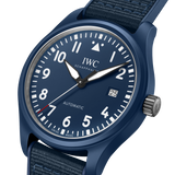  Shop Authentic IWC Pilot’s Watch Automatic "Laureus Sport for Good" Edition Blue Dial Blue Nylon Strap Watch for Men - IW328101 - Luxxuri