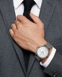  Shop Authentic IWC Portofino Automatic White Dial Silver Mesh Bracelet Watch for Men - IW356505 - Luxxuri
