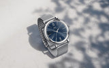  Shop Authentic IWC Portofino Automatic Blue Dial Silver Mesh Bracelet Watch for Women - IW357404 - Luxxuri