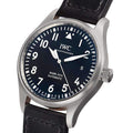  Shop Authentic IWC Pilot's Mark XVIII 40mm Black Dial Black Leather Strap Watch for Men - IW327001 - Luxxuri