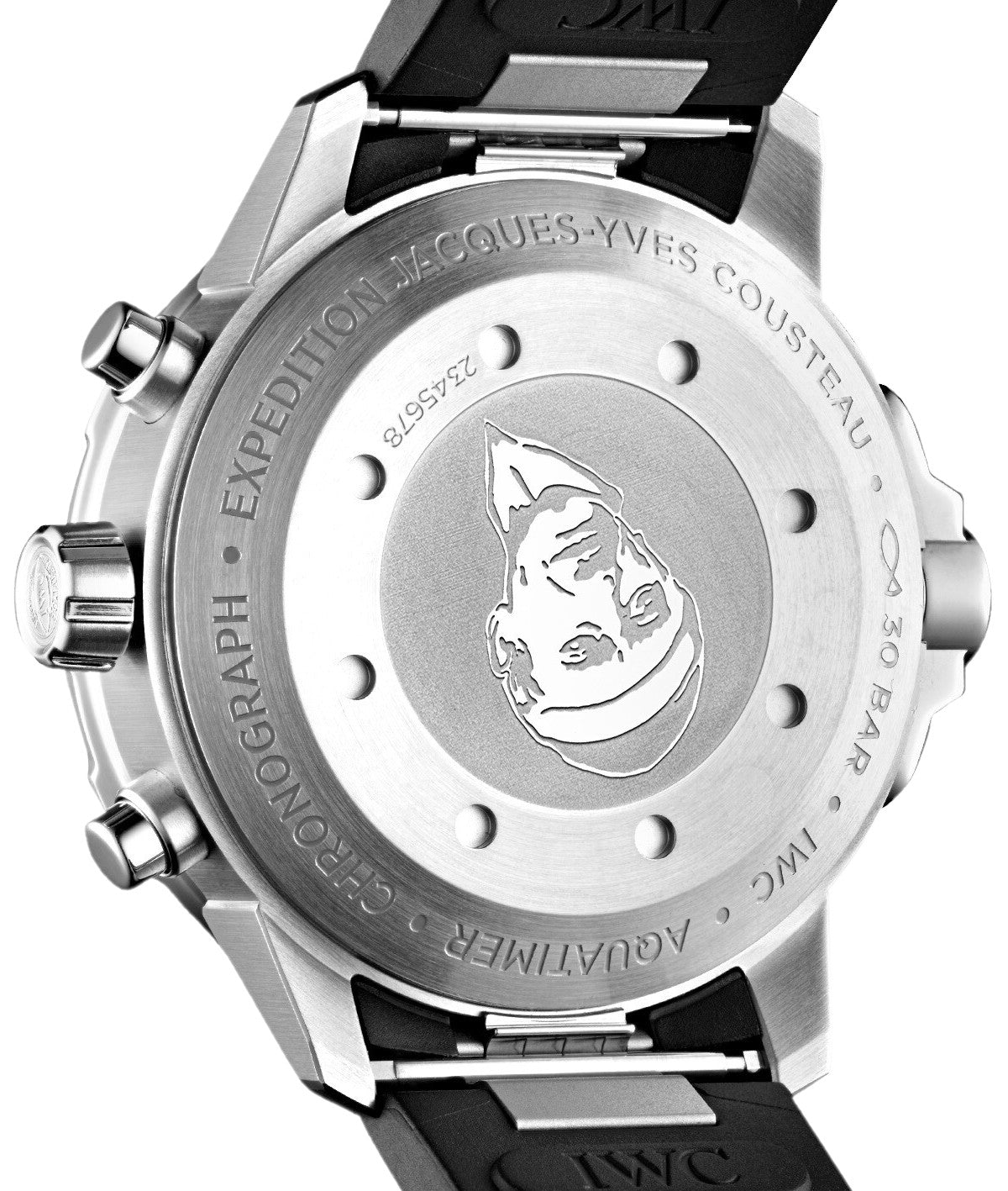  Shop Authentic IWC Aquatimer Automatic Chronograph 44mm Blue Dial Black Rubber Strap Watch for Men - IW376805 - Luxxuri