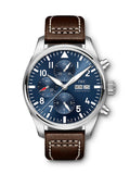  Shop Authentic IWC Pilot’s Watch Chronograph Edition “Le Petit Prince” Blue Dial Brown Leather Strap Watch for Men - IW377714 - Luxxuri