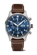  Shop Authentic IWC Pilot’s Watch Chronograph Edition “Le Petit Prince” Blue Dial Brown Leather Strap Watch for Men - IW377714 - Luxxuri