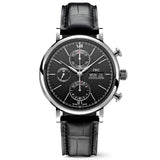  Shop Authentic IWC Portofino Chronograph Black Dial Black Leather Strap Watch for Men - IW391008 - Luxxuri