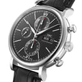  Shop Authentic IWC Portofino Chronograph Black Dial Black Leather Strap Watch for Men - IW391029 - Luxxuri