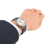  Shop Authentic IWC Portofino Automatic Silver Dial Blue Leather Strap Watch for Women - IW357411 - Luxxuri