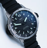  Shop Authentic IWC Aquatimer Automatic 2000 Black Dial Black Rubber Strap Watch for Men - IW358002 - Luxxuri
