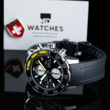  Shop Authentic IWC Aquatimer Automatic Chronograph Black Dial Black Rubber Strap Watch for Men - IW376709 - Luxxuri