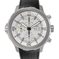  Shop Authentic IWC Aquatimer Chronograph White Dial Black Rubber Strap Watch for Men - IW376801 - Luxxuri