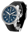  Shop Authentic IWC Aquatimer Automatic Chronograph 44mm Blue Dial Black Rubber Strap Watch for Men - IW376805 - Luxxuri