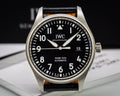  Shop Authentic IWC Pilot's Mark XVIII 40mm Black Dial Black Leather Strap Watch for Men - IW327001 - Luxxuri