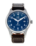  Shop Authentic IWC Pilot's Mark XVIII Le Petit Prince Blue Dial Brown Leather Strap Watch for Men - IW327004 - Luxxuri