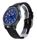  Shop Authentic IWC Pilot’s Watch Mark XVIII Edition “Laureus Sport for Good Foundation" Blue Dial Black Nylon Strap Watch for Men - IW324703 - Luxxuri