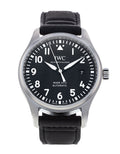  Shop Authentic IWC Pilot's Mark XVIII 40mm Black Dial Black Leather Strap Watch for Men - IW327001 - Luxxuri