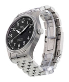  Shop Authentic IWC Pilot’s Watch Mark XVIII Black Dial Silver Steel Strap Watch for Men - IW327015 - Luxxuri