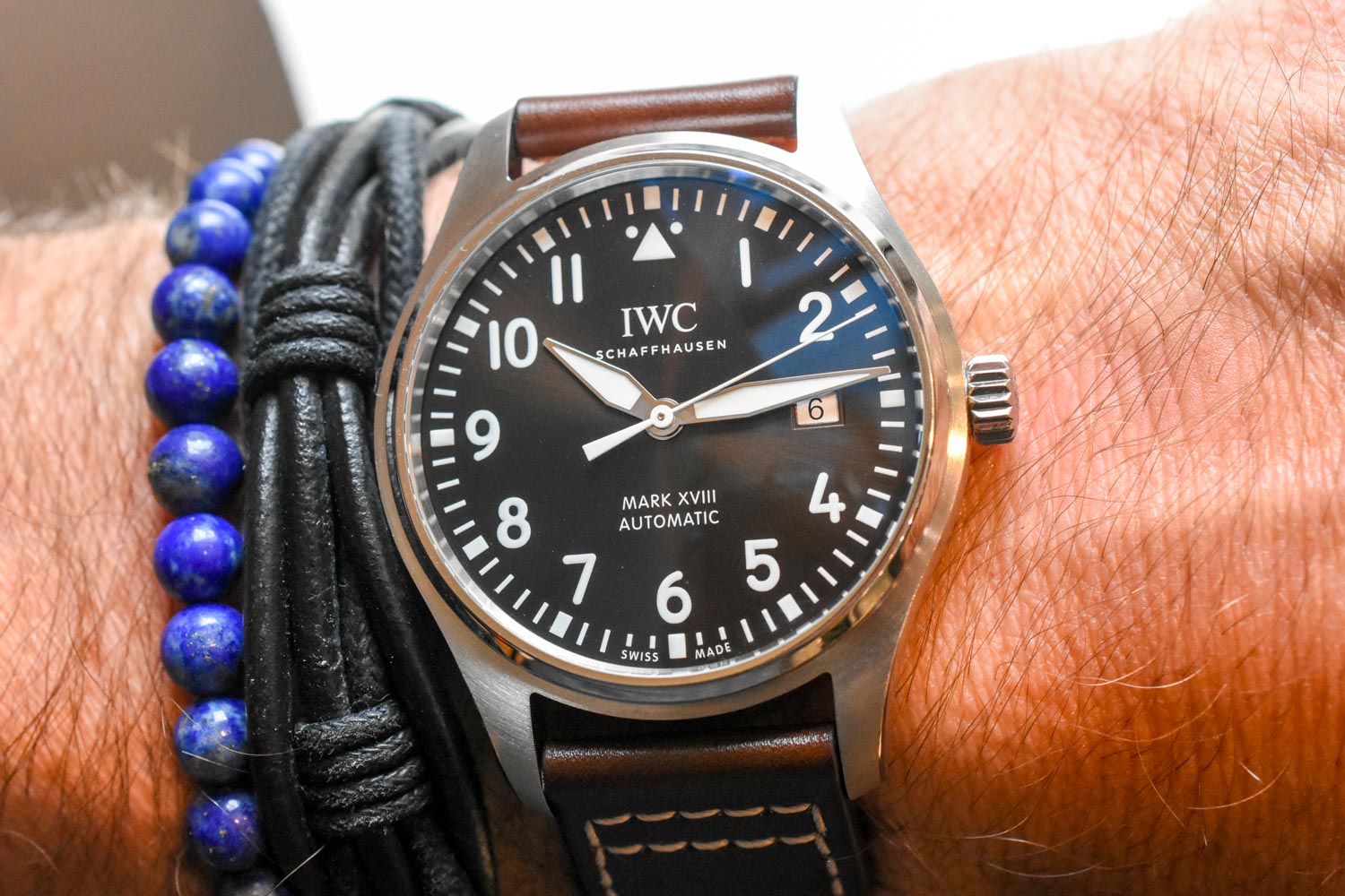  Shop Authentic IWC Pilot's Watch Mark XVII Edition "Antoine De Saint Exupery" Brown Dial Brown Leather Strap Watch for Men - IW327003 - Luxxuri
