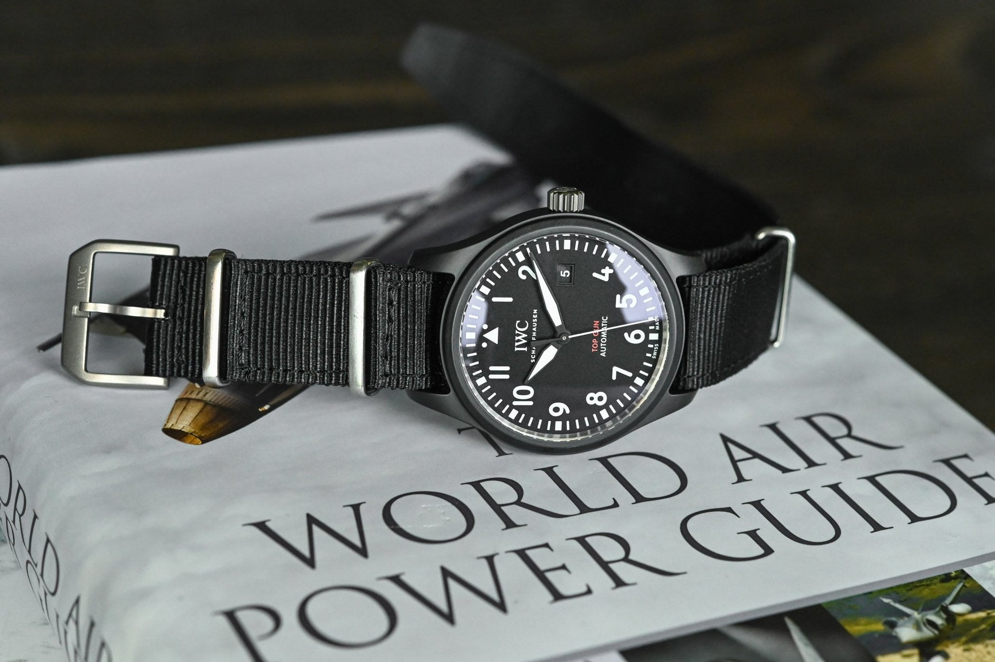  Shop Authentic IWC Pilot Watch Chronograph Top Gun Edition Black Dial Black Nylon Strap Watch for Men - IW326901 - Luxxuri