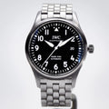  Shop Authentic IWC Pilot’s Watch Mark XVIII Black Dial Silver Steel Strap Watch for Men - IW327015 - Luxxuri