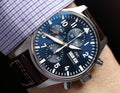  Shop Authentic IWC Pilot’s Watch Chronograph Edition “Le Petit Prince” Blue Dial Brown Leather Strap Watch for Men - IW377714 - Luxxuri
