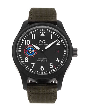  Shop Authentic IWC Pilot’s Watch Mark XVIII Top Gun Edition “SFTI” Black Dial Green Nylon Strap Watch for Men - IW324712 - Luxxuri