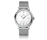  Shop Authentic IWC Portofino Automatic White Dial Silver Mesh Bracelet Watch for Men - IW356505 - Luxxuri