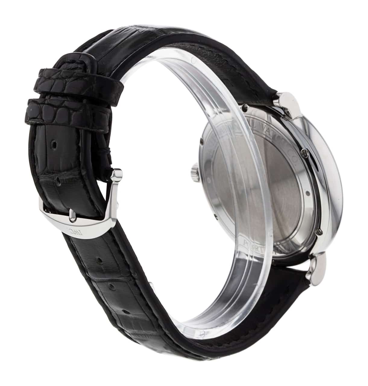  Shop Authentic IWC Portofino Automatic Blue Dial Black Leather Strap Watch for Men - IW356523 - Luxxuri