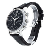  Shop Authentic IWC Portofino Chronograph Black Dial Black Leather Strap Watch for Men - IW391008 - Luxxuri