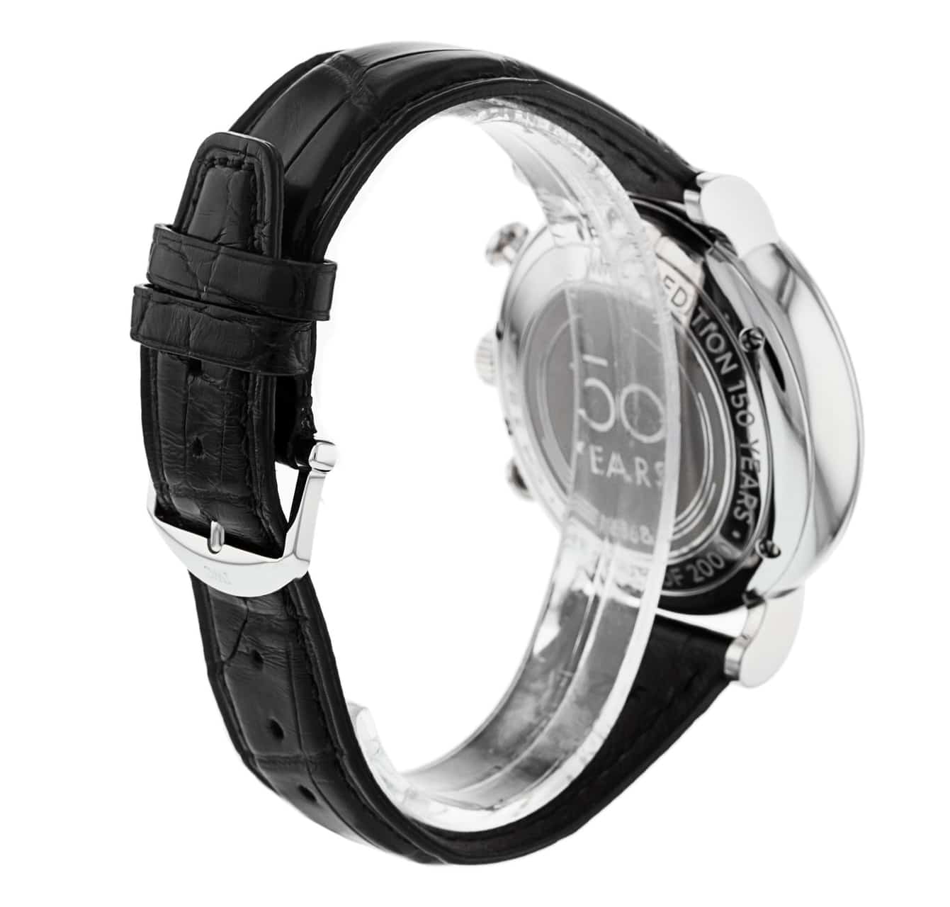  Shop Authentic IWC Portofino Chronograph Blue Dial Black Leather Strap Watch for Men - IW391023 - Luxxuri