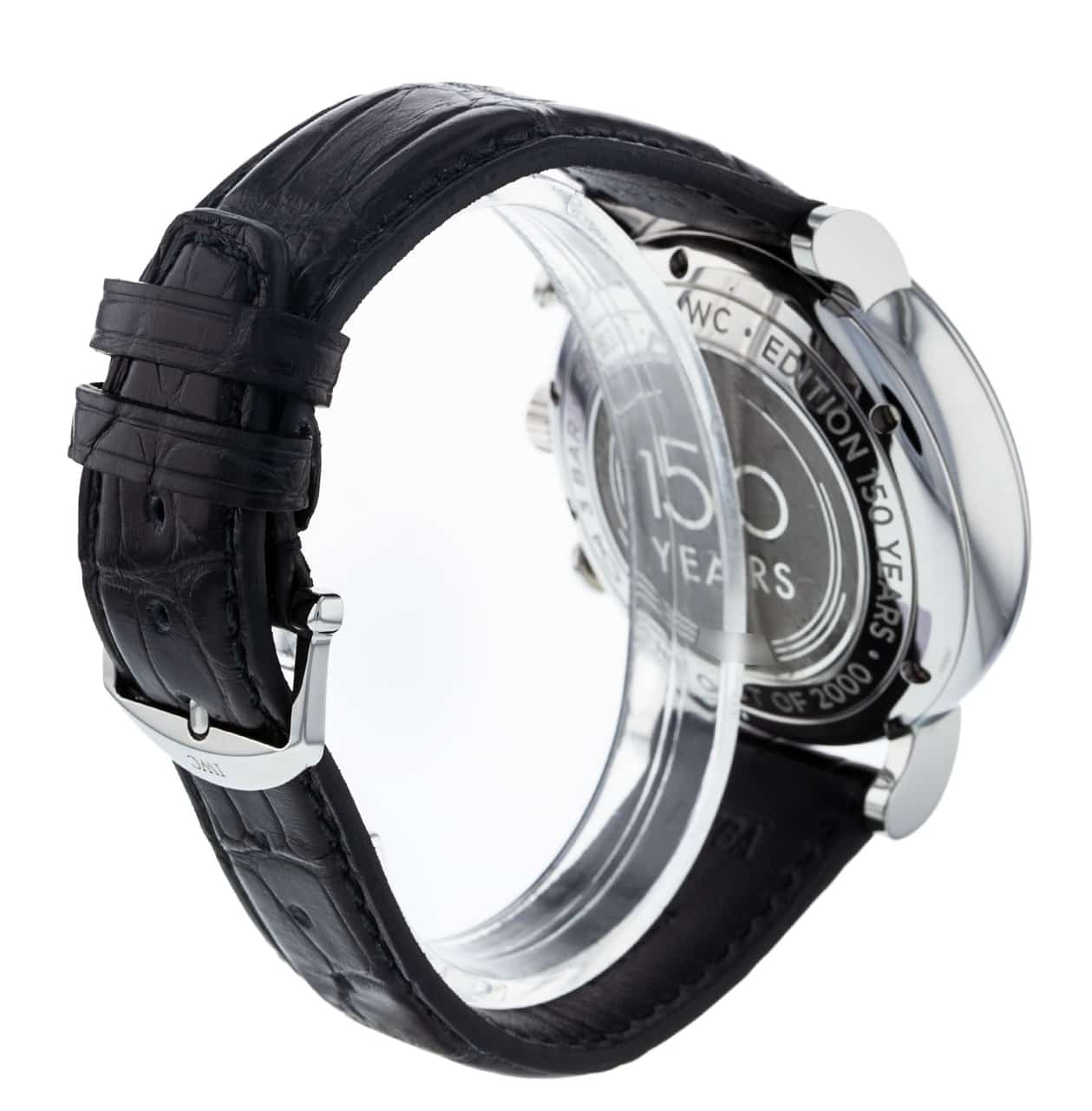  Shop Authentic IWC Portofino Chronograph White Dial Black Leather Strap Watch for Men - IW391024 - Luxxuri