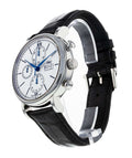  Shop Authentic IWC Portofino Chronograph White Dial Black Leather Strap Watch for Men - IW391024 - Luxxuri