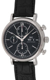  Shop Authentic IWC Portofino Chronograph Black Dial Black Leather Strap Watch for Men - IW391008 - Luxxuri