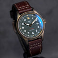  Shop Authentic IWC Pilot's Watch Automatic Spitfire Green Dial Brown Leather Strap Watch for Men - IW326802 - Luxxuri