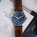  Shop Authentic IWC Pilot's Mark XVIII Le Petit Prince Blue Dial Brown Leather Strap Watch for Men - IW327004 - Luxxuri