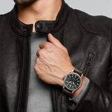  Shop Authentic IWC Pilot's Watch Mark XVIII 40mm Black Dial Brown Leather Strap Watch for Men - IW327006 - Luxxuri
