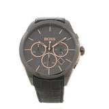  Shop Authentic Hugo Boss Onyx Grey Dial Black Leather Strap Watch for Men - 1513366 - Luxxuri